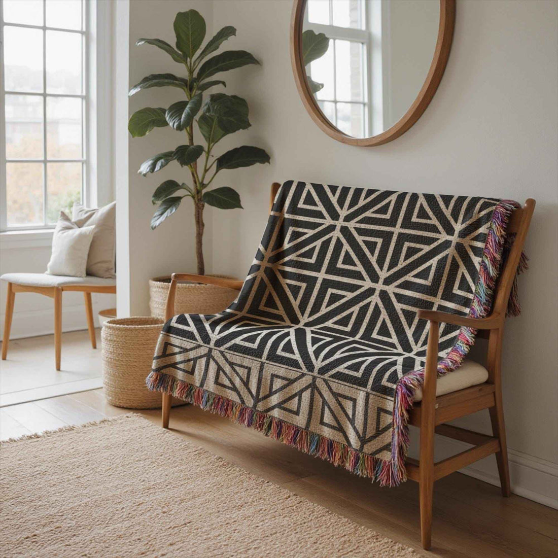 Transform Small Spaces with Throw Blankets for Small Spaces - timelessbohochic.com