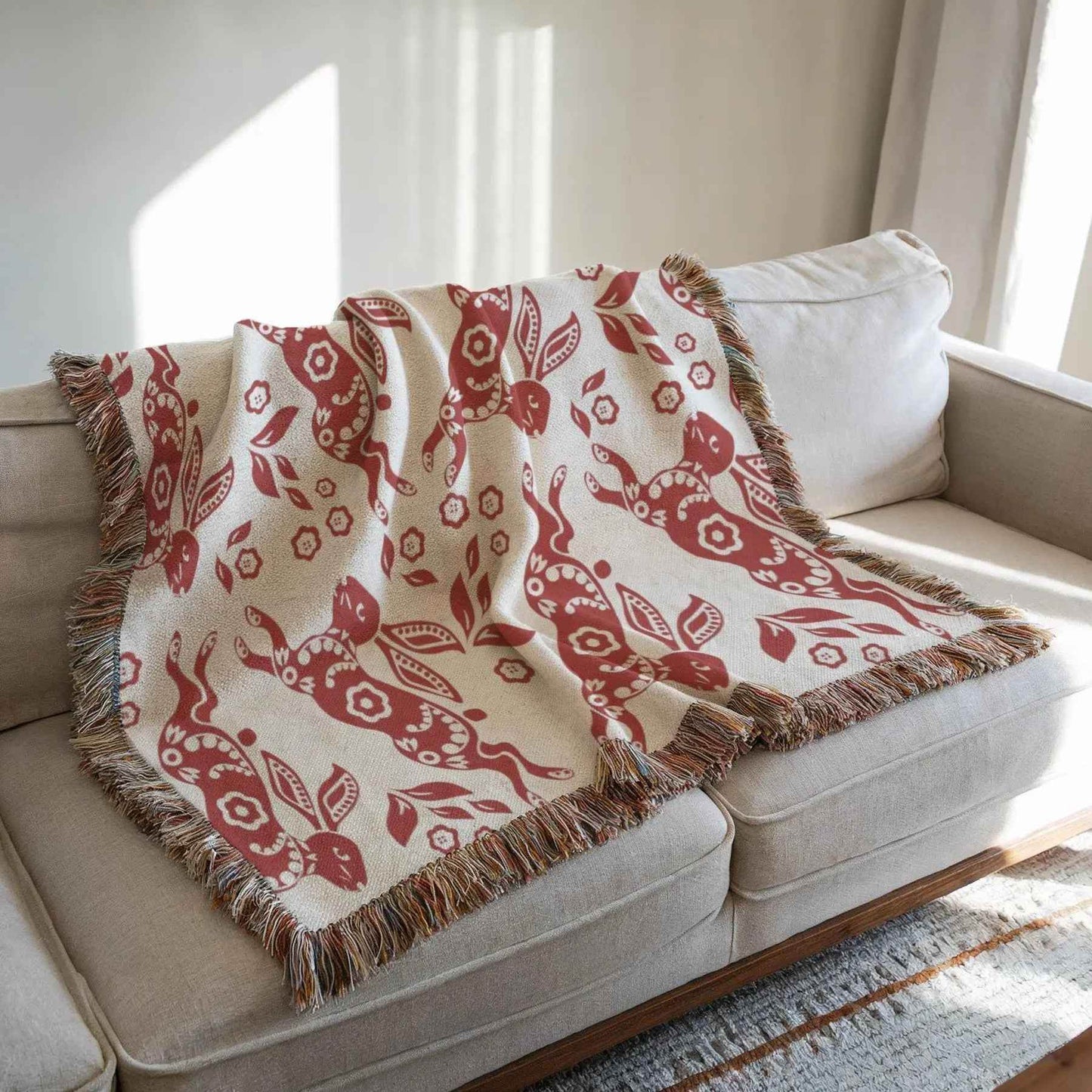 Nordic Cotton Throw Blanket - Cozy Boho Sofa Blanket - timelessbohochic.com