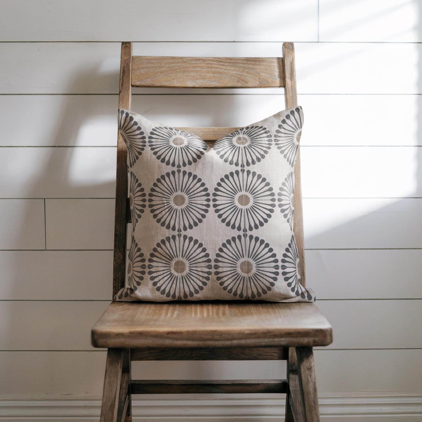 Woven Sunflower Pillow - Floral Decorative Cushion | Botanical Home Accent - timelessbohochic.com