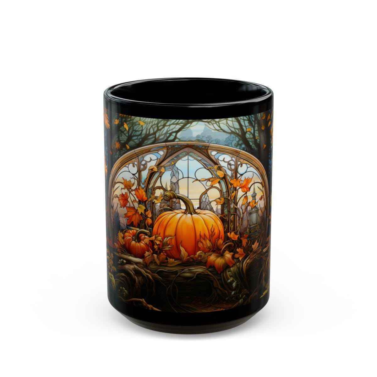Thanksgiving Pumpkin Mug - Customizable Ceramic Latte Cup | Cozy Fall Coffee Mugs - timelessbohochic.com