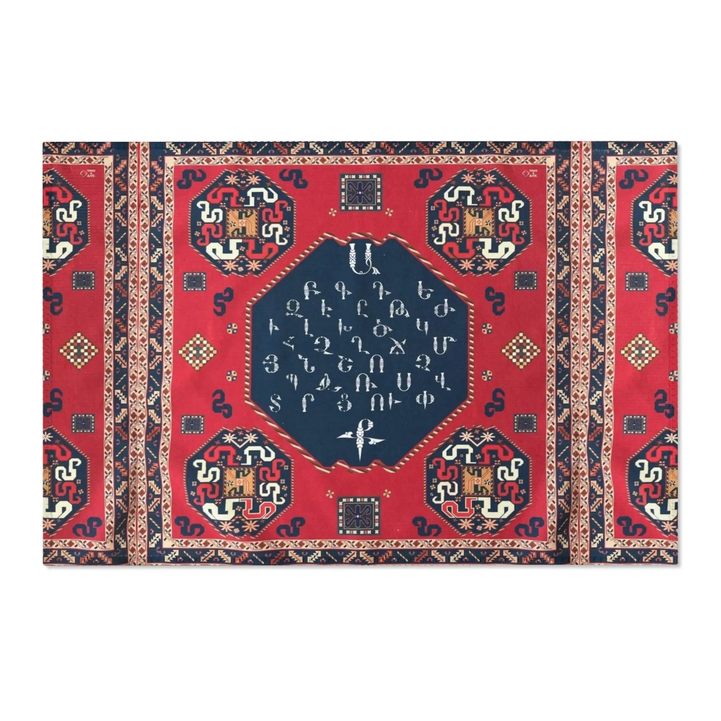 Armenian Area Rug - Durable Polyester Chenille Rug | Armenian Heritage Doormat