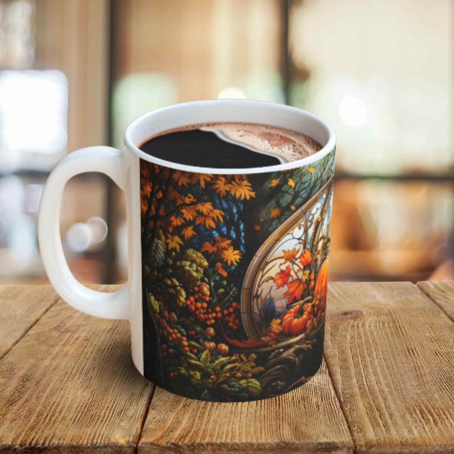Pumpkin Patch Mug – Ceramic Fall Coffee Cup | Cozy Autumn Drinkware Gift - timelessbohochic.com