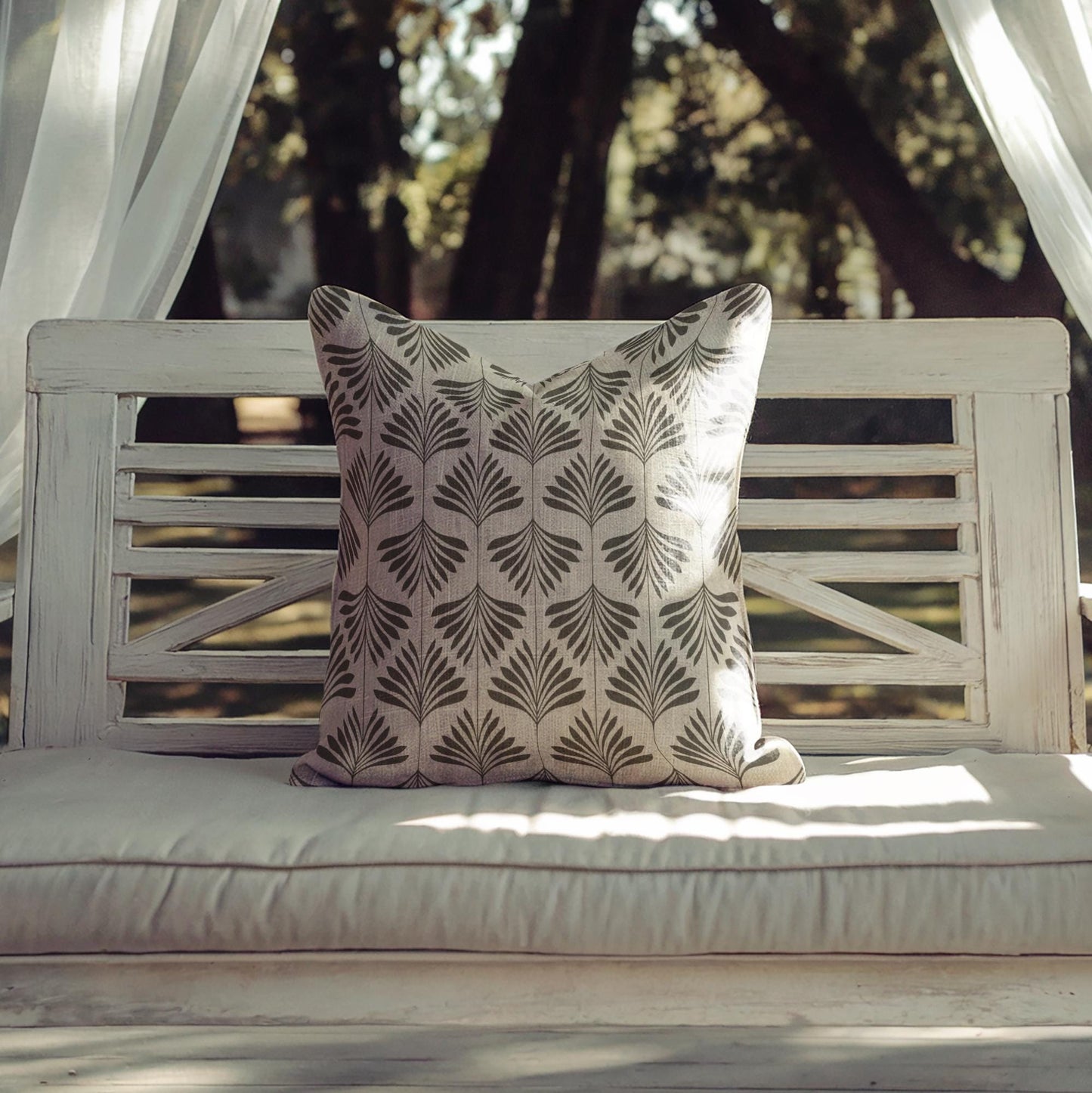 Monochromatic Pillow – Woven Cushion | Neutral Decor Putty Grey | Cozy Scandinavian Accent