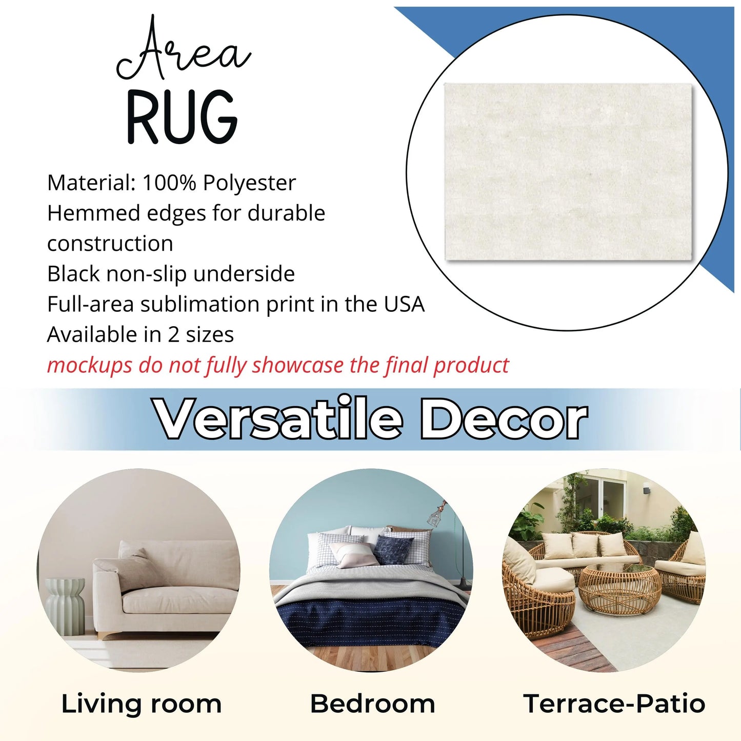 Armenian Area Rug - Durable Polyester Chenille Rug | Armenian Heritage Doormat