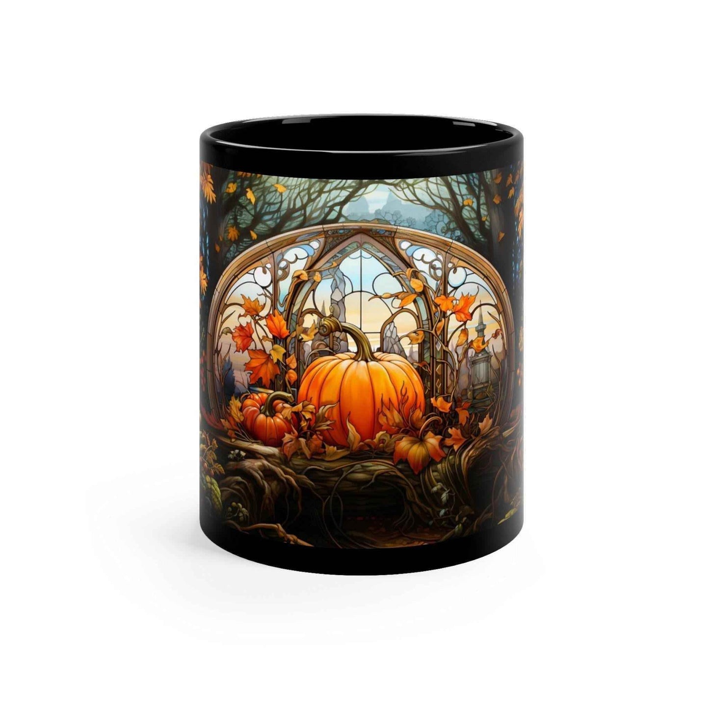 Thanksgiving Pumpkin Mug - Customizable Ceramic Latte Cup | Cozy Fall Coffee Mugs - timelessbohochic.com