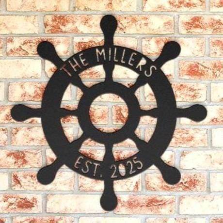 Personalized Boat Rudder Sign - Custom Nautical Wall Decor | Coastal Home Gift - timelessbohochic.com