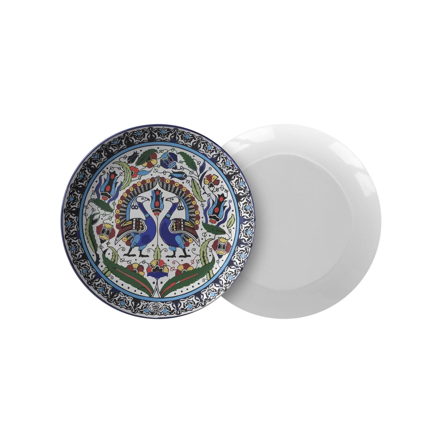 Armenian Peacocks Tableware – Handmade Bone China Plates | Traditional Armenian Dishware Set