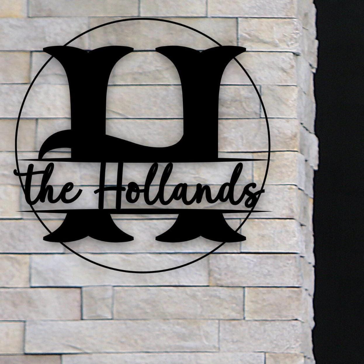 Custom Metal Sign - Personalized Door Plaque | Outdoor Waterproof Family Name Decor