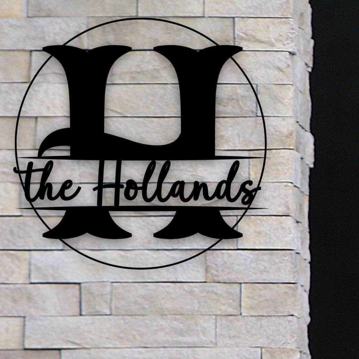 Custom Metal Sign - Personalized Door Plaque | Outdoor Waterproof Family Name Decor - timelessbohochic.com