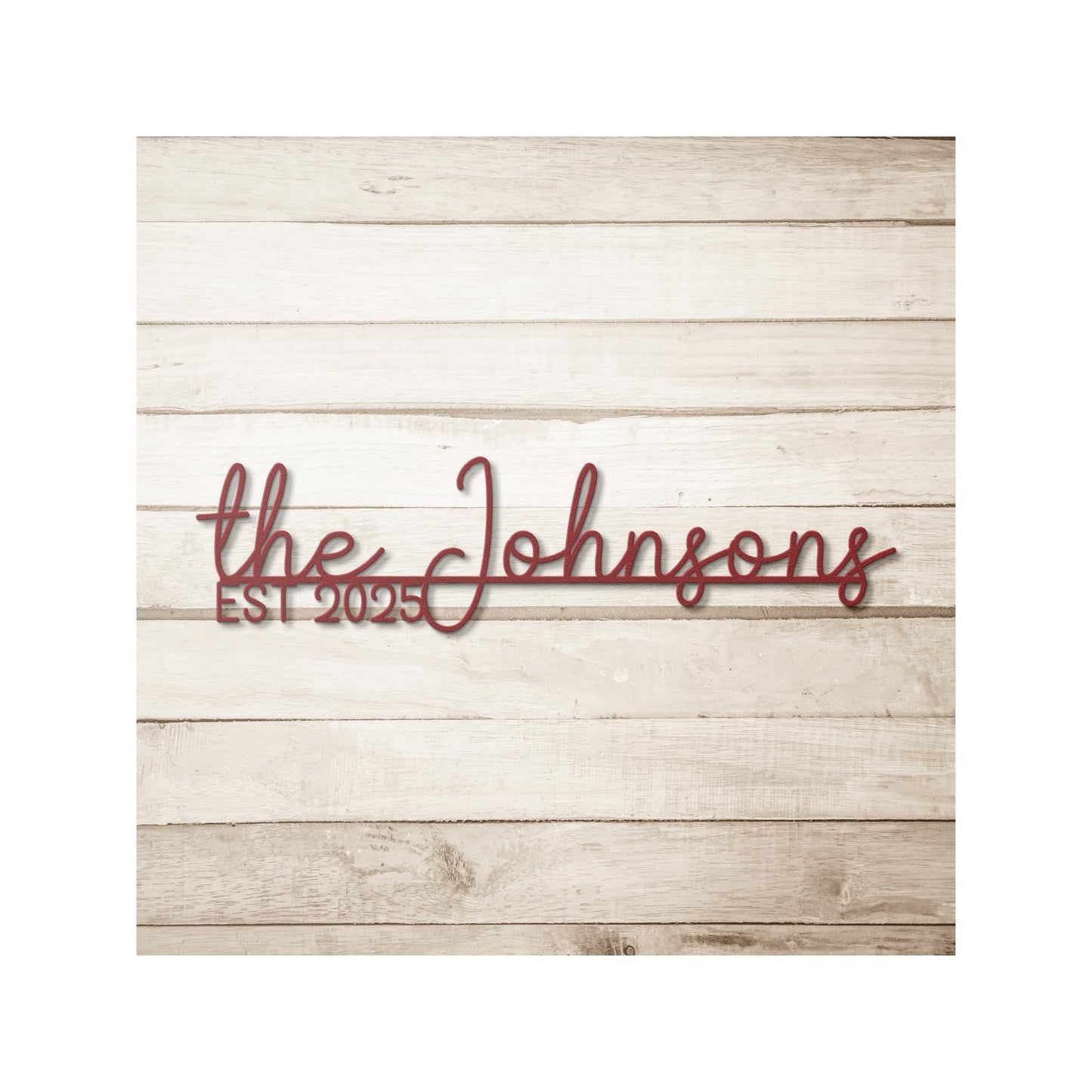 Personalized House Door Sign - Custom Steel Plaque | Rustic Home Decor | Front Porch Nameplate