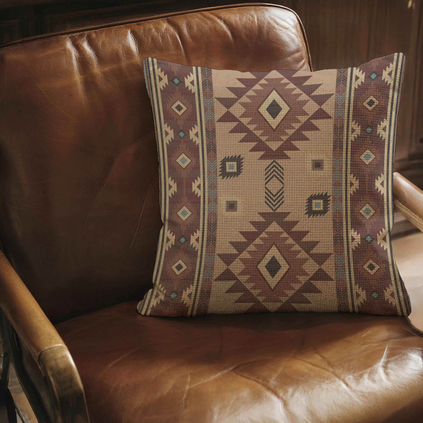 Boho Ikat Pillow – Rustic Cotton Woven Design with Fringed Edges and Soft Texture - timelessbohochic.com