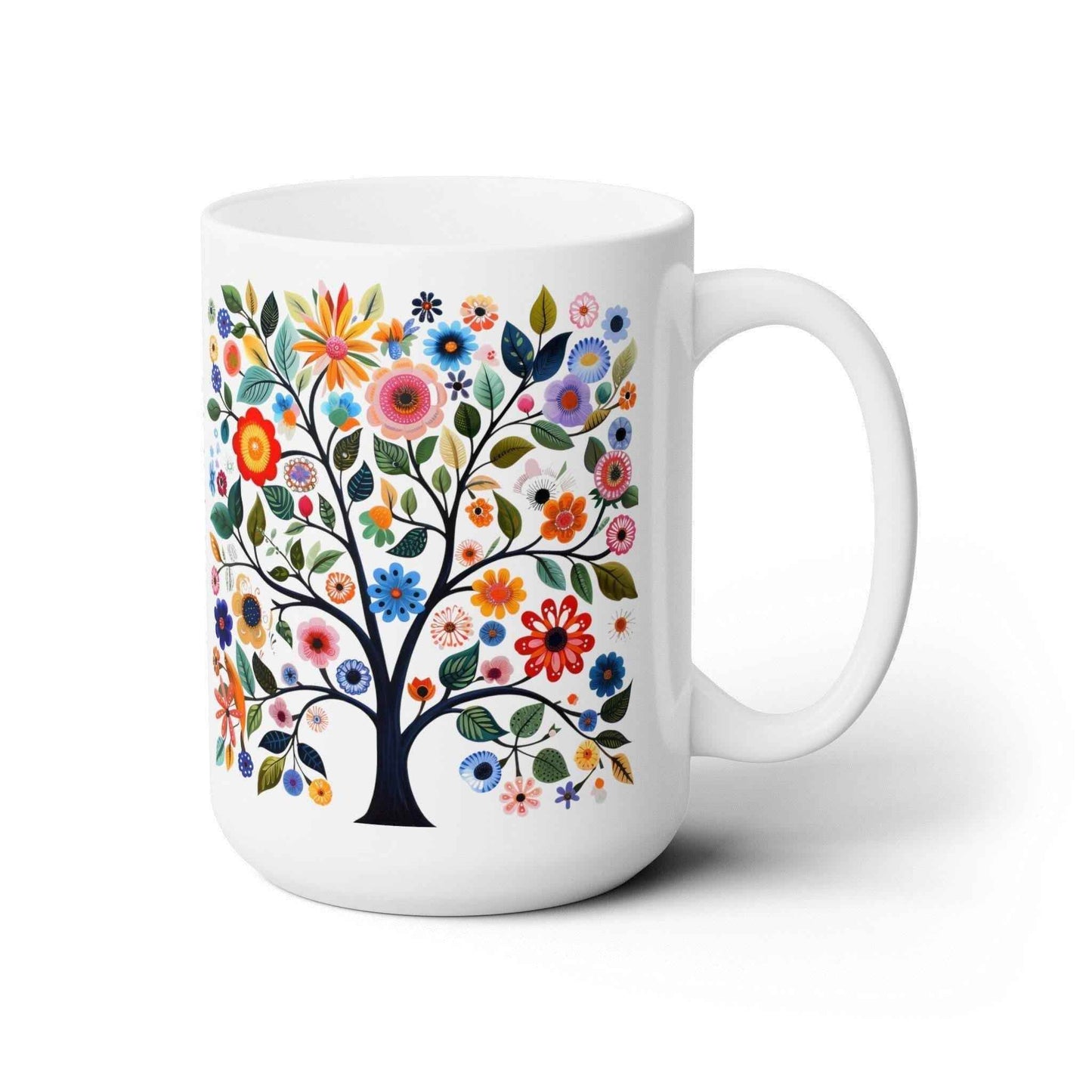 Scandinavian Mug - Custom Tree of Life Design | Personalized Scandinavian Mug for Coffee Lovers - timelessbohochic.com
