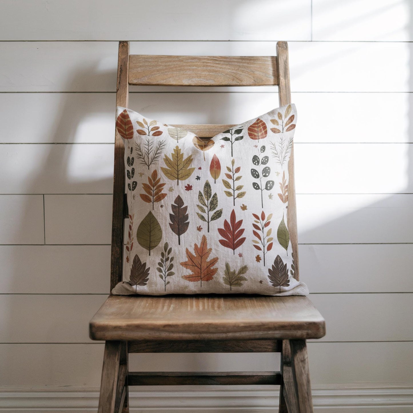 Autumn Leaves Pillow – Fall Decorative Cushion | Cozy Seasonal Throw Pillow