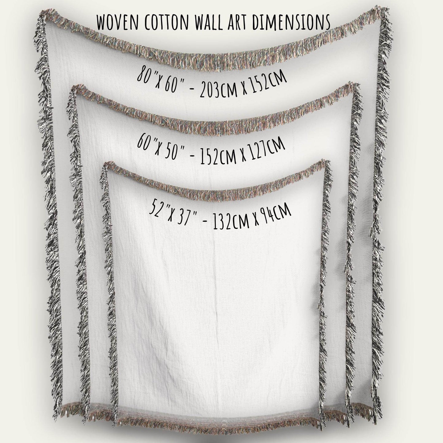 Navajo Pattern Tapestry - Southwestern Woven Wall Hanging with Colorful Fringes - timelessbohochic.com