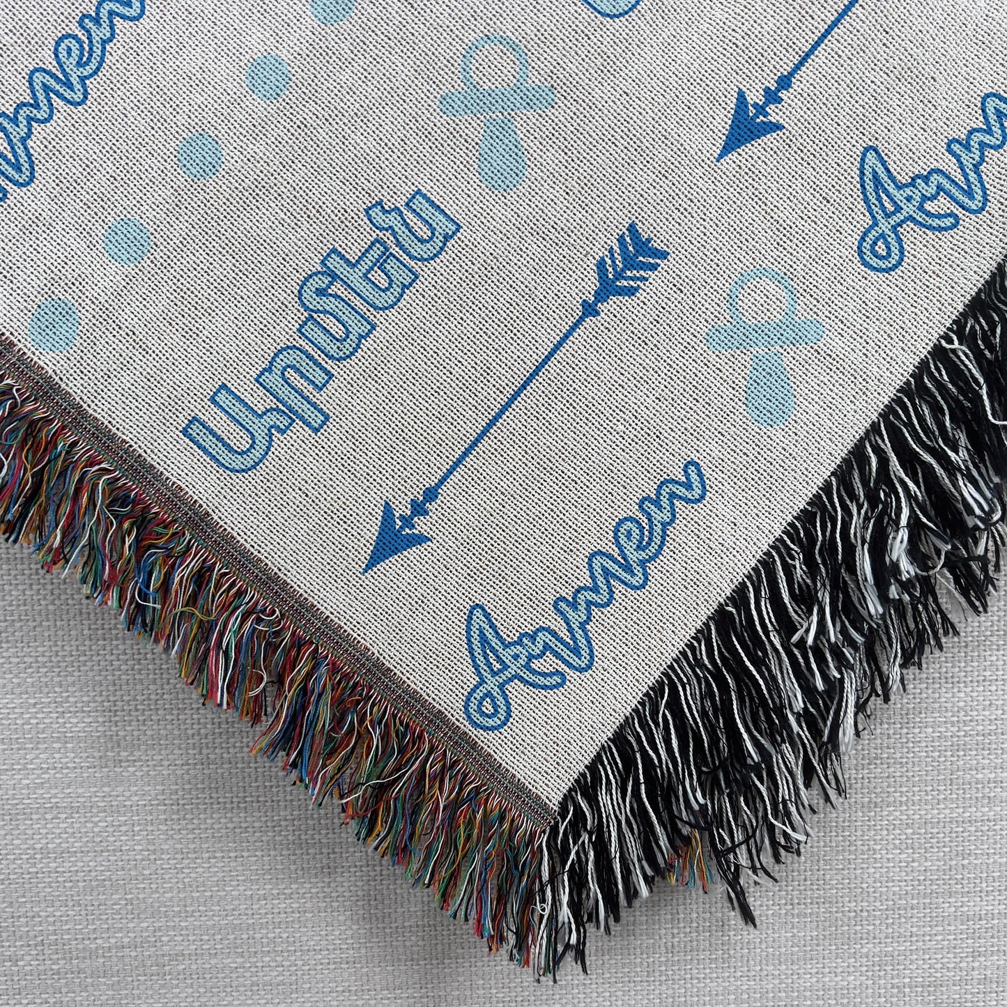Personalized Baby Blanket - Cotton Crib Coverlet | Soft Newborn Throw Gift