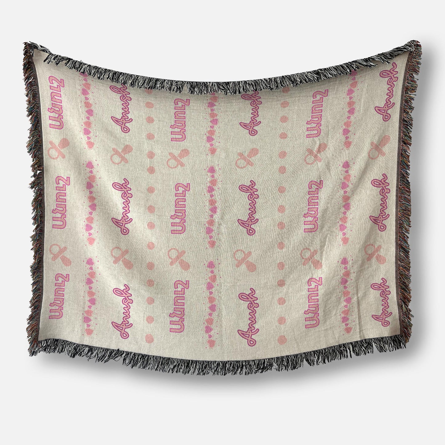 Personalized Baby Blanket | Custom Cotton Baby Blanket for Newborn Keepsake & Picnic