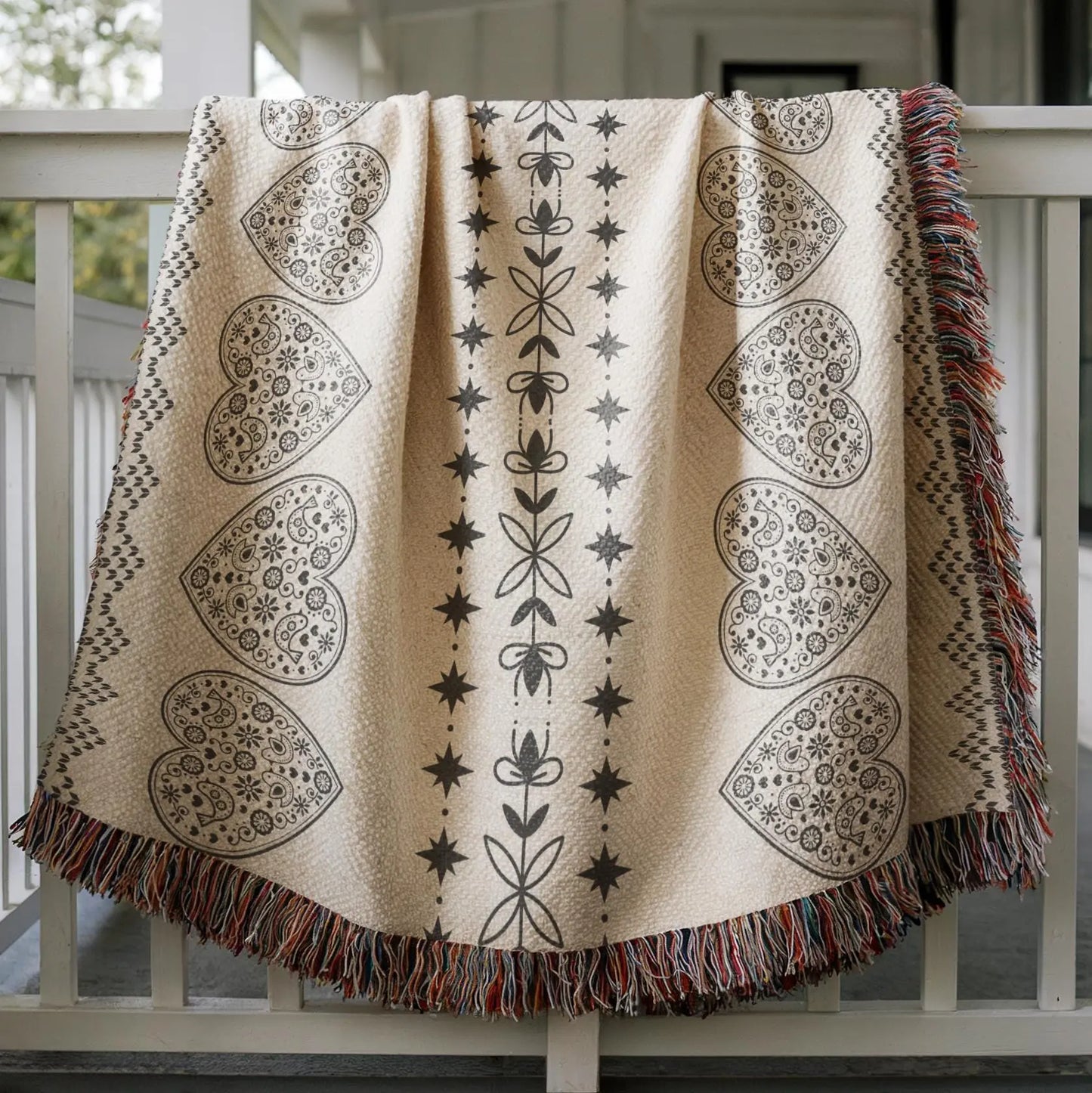 Nordic Cotton Throw | Soft Breathable Cotton Woven Blanket - Hygge Living Blanket