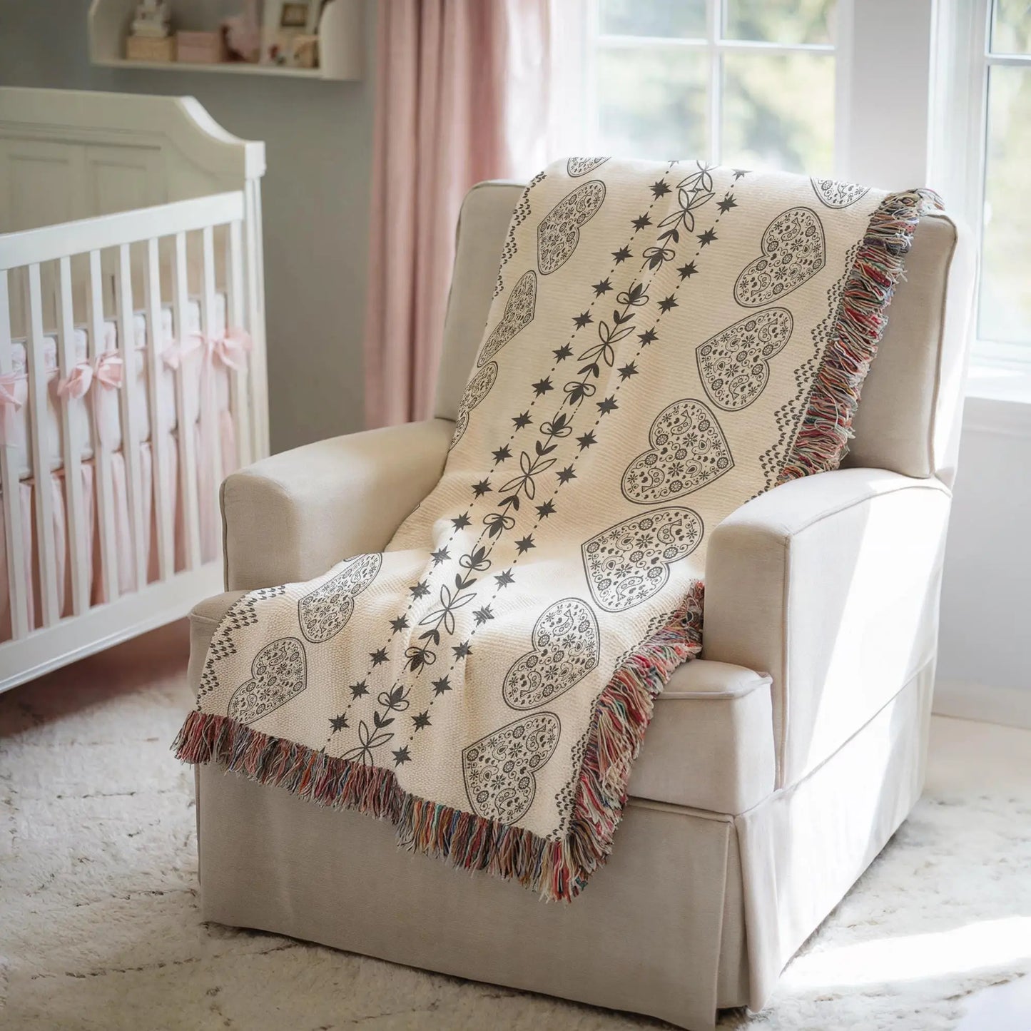 Nordic Cotton Throw | Soft Breathable Cotton Woven Blanket - Hygge Living Blanket
