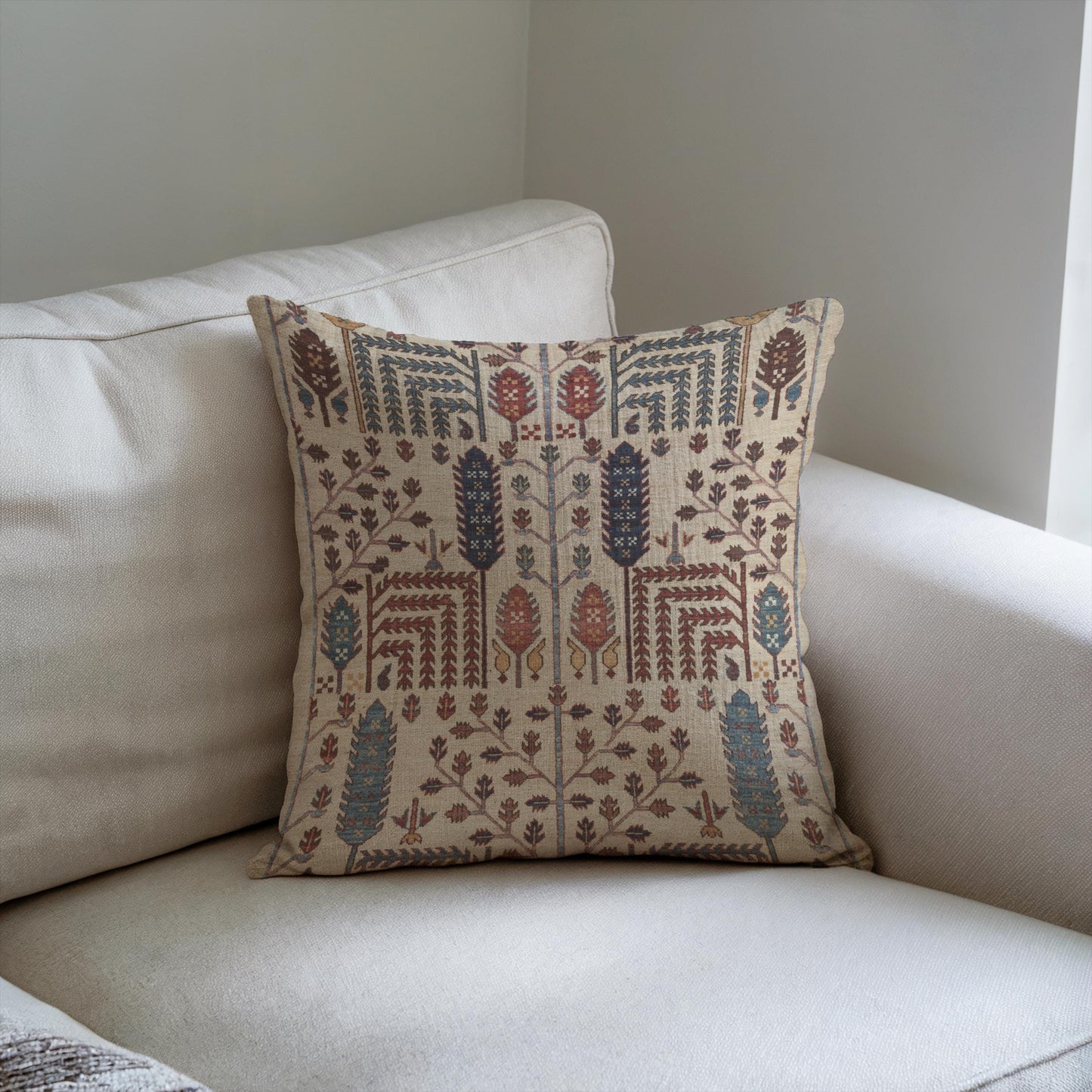 Ear Of Wheat Pillow - Farmhouse Throw Cushion | Rustic Harvest Decor, Cozy Living Room Accent