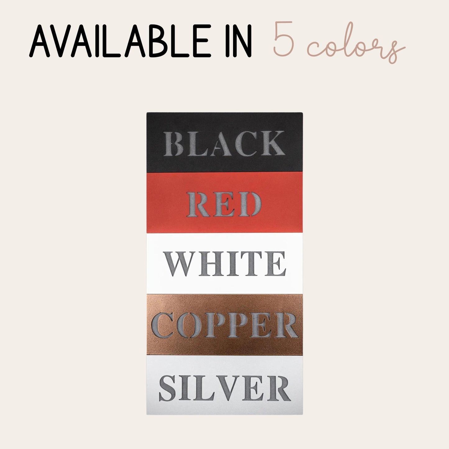 Personalized Metal Door Sign - Custom Family Plaque | Powder Coated Durable Outdoor Wall Art