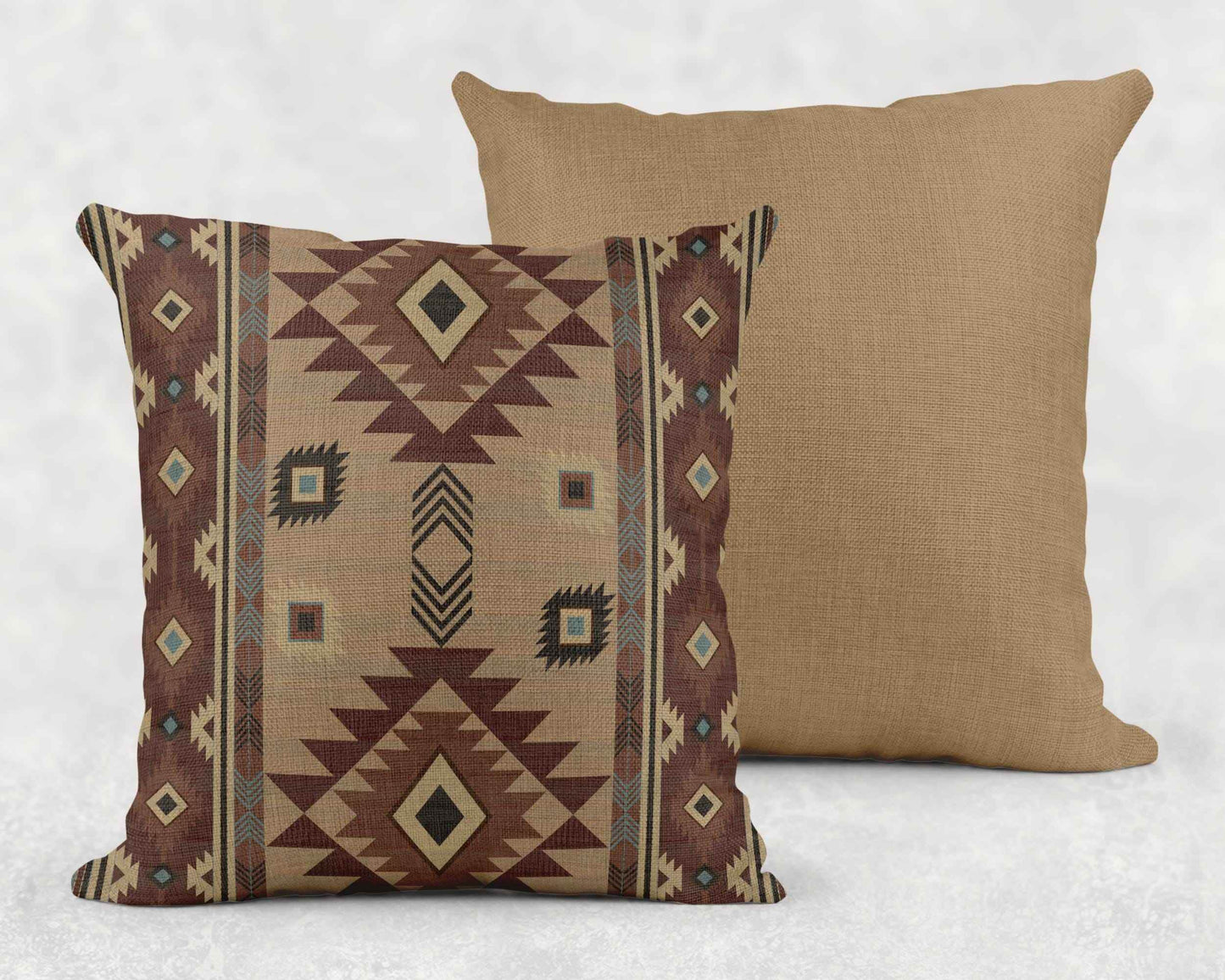 Boho Ikat Pillow – Rustic Cotton Woven Design with Fringed Edges and Soft Texture - timelessbohochic.com