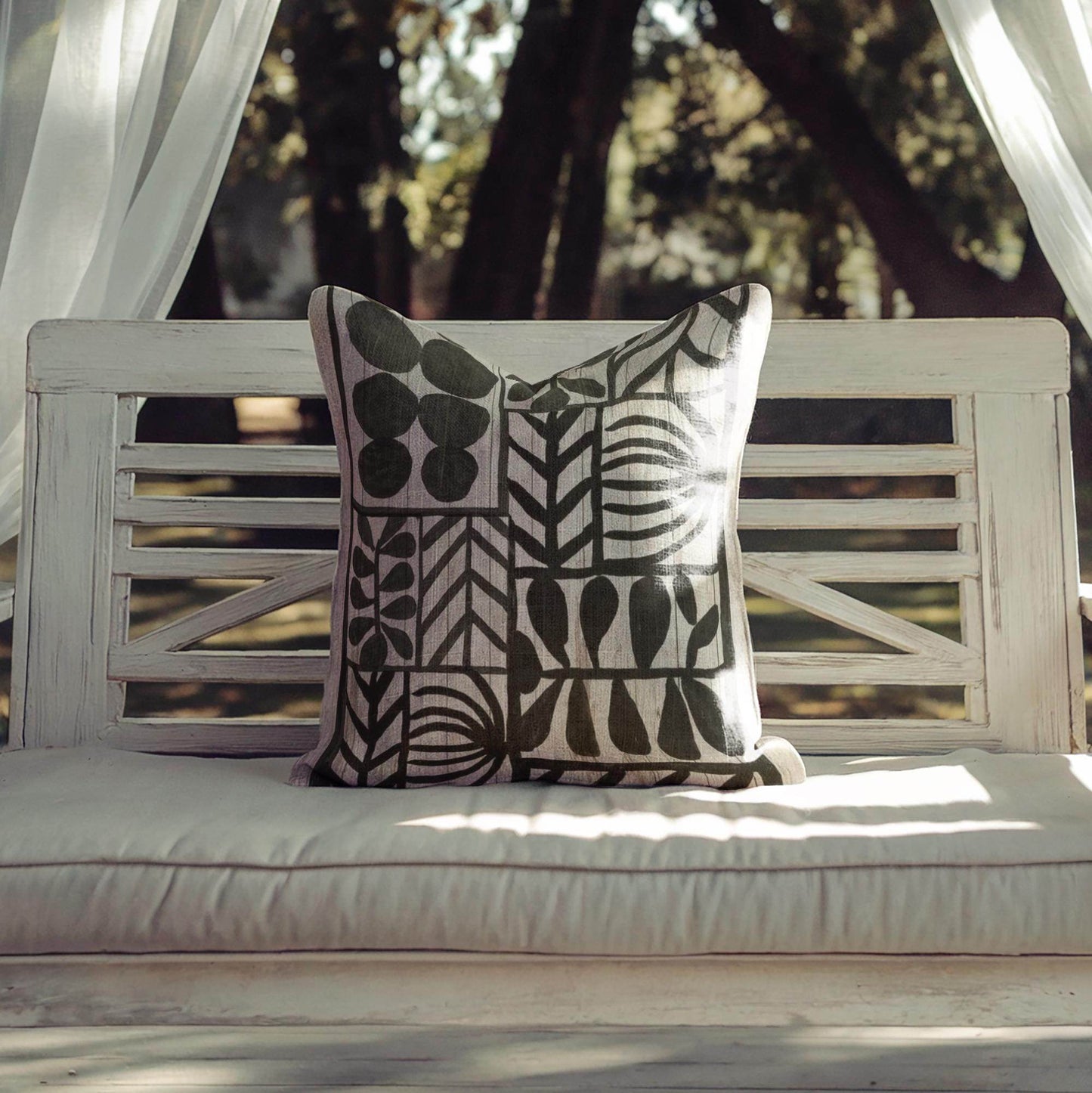 Geometric Throw Pillow - Black White Pillow | Modern Decorative Cushion, Minimalist Home Decor - timelessbohochic.com