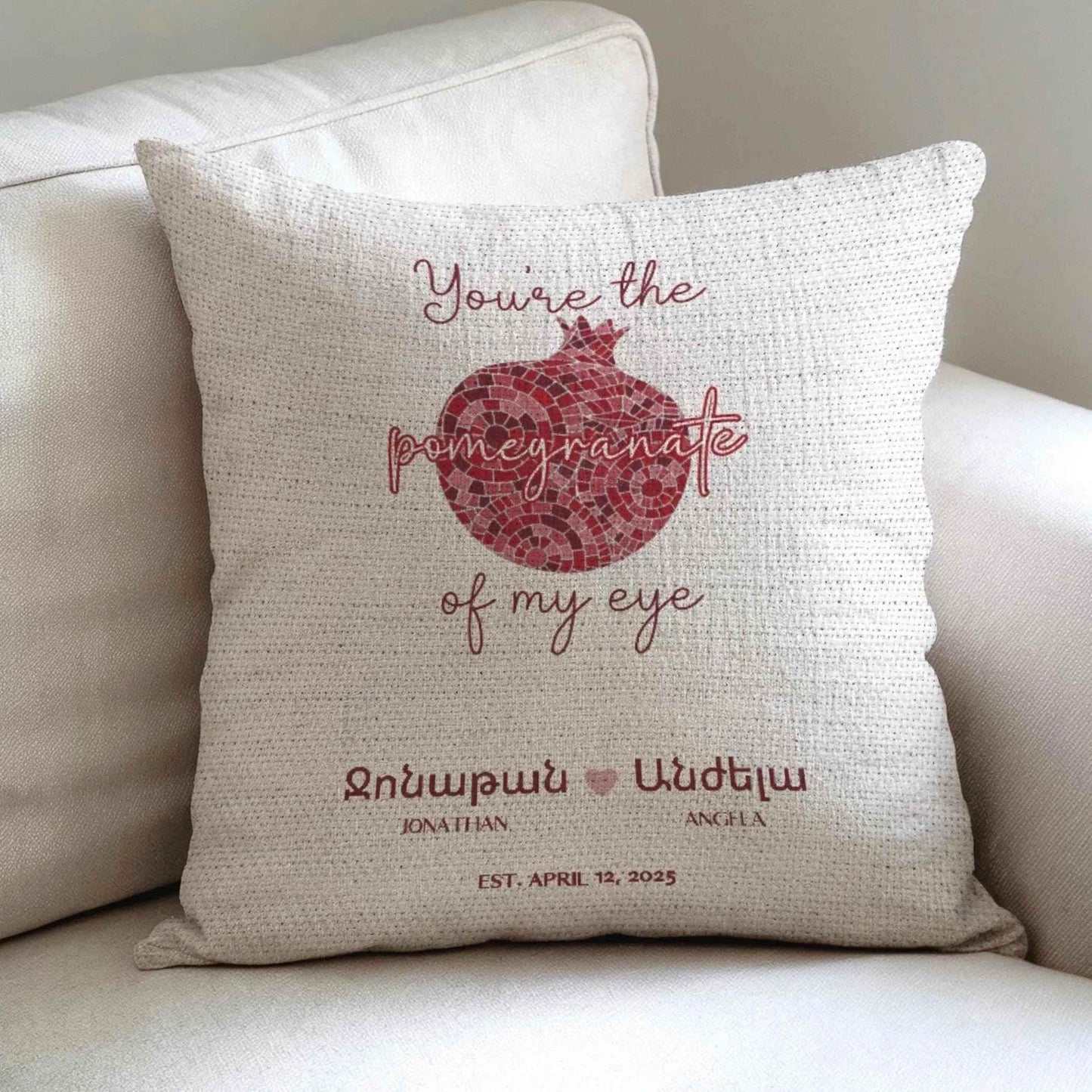 Armenian Wedding Pillow – Woven Throw Decorative Cushion | Handmade Floral Design - timelessbohochic.com