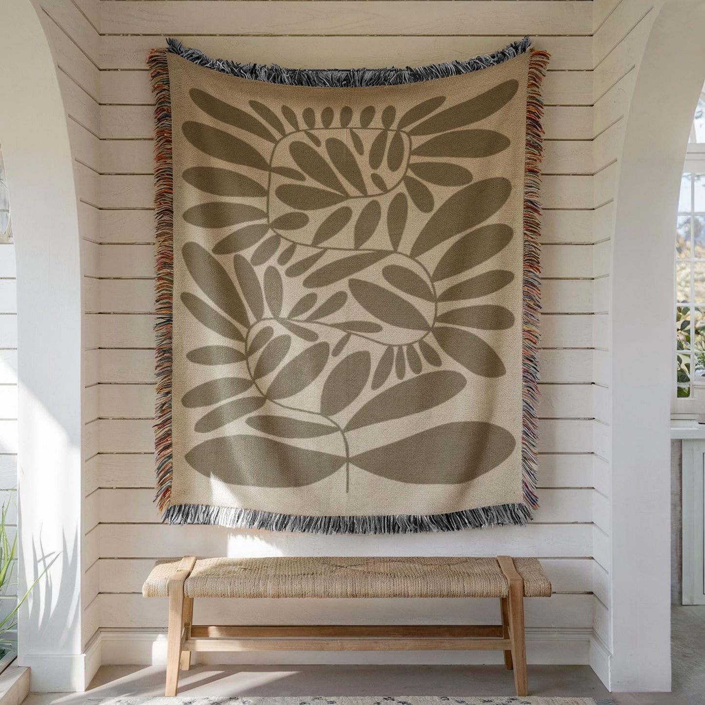 Scandi Woven Wall Hanging – Mid Century Modern Decor | Cozy Home Accent Piece