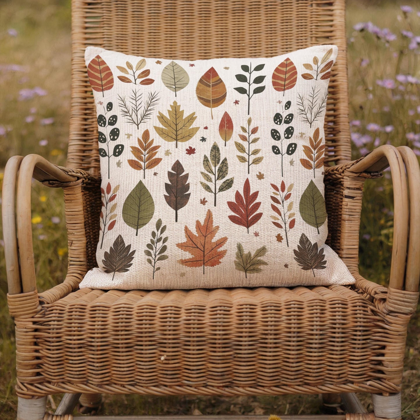 Autumn Leaves Pillow – Fall Decorative Cushion | Cozy Seasonal Throw Pillow