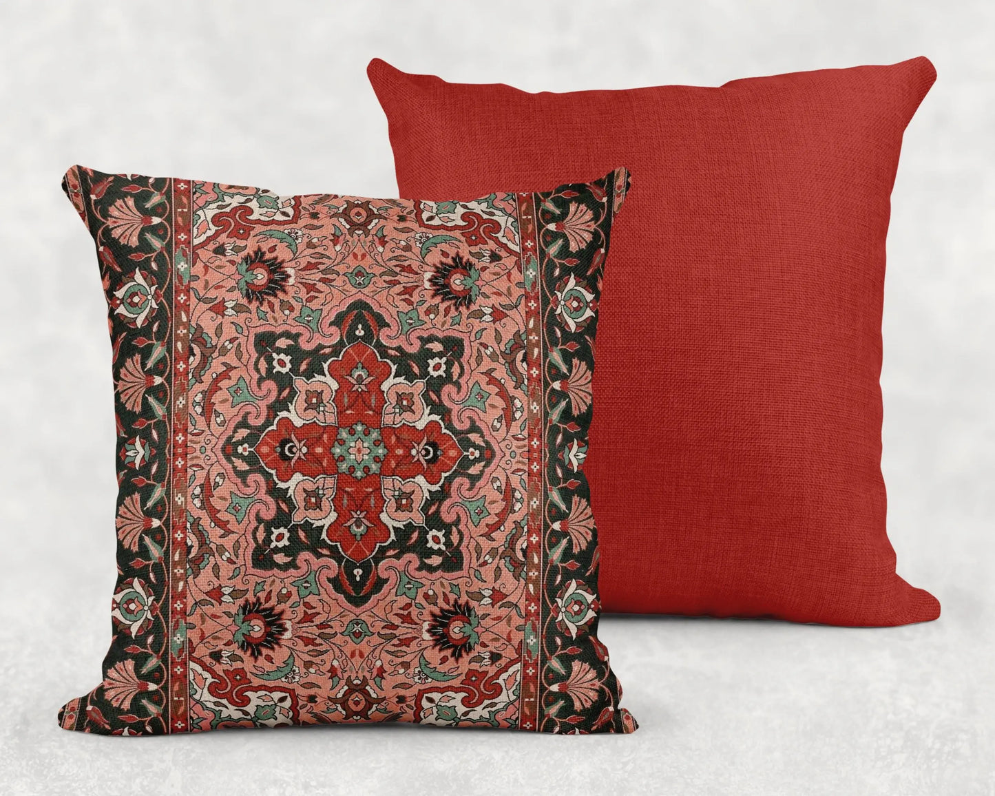 Turkish Throw Blanket – Anatolian Carpet Boho Chic Cotton Woven Throw for Warm Living Room Decor
