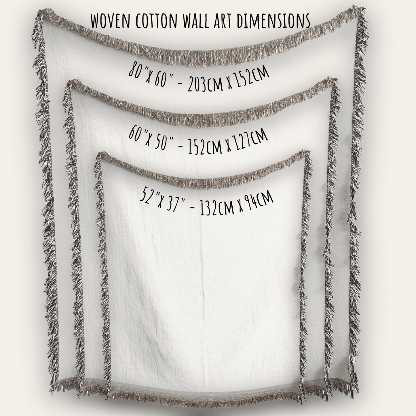 Navajo Pattern Wall Decor - Southwestern Wall Art With Colorful Fringed Throw - timelessbohochic.com