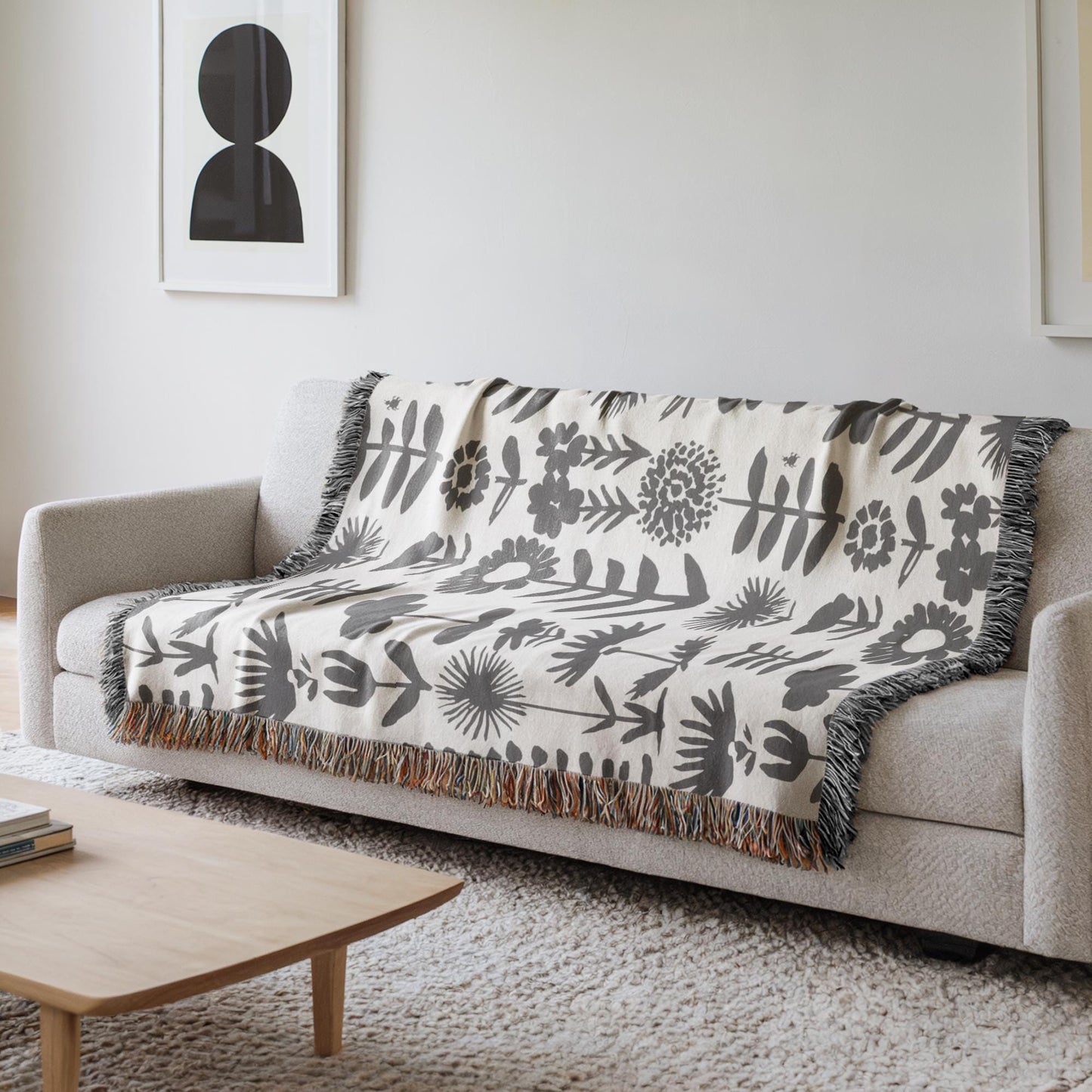 Accent Pillow Set | Scandinavian Style Sofa Throw Blanket - Cozy Cotton Covers