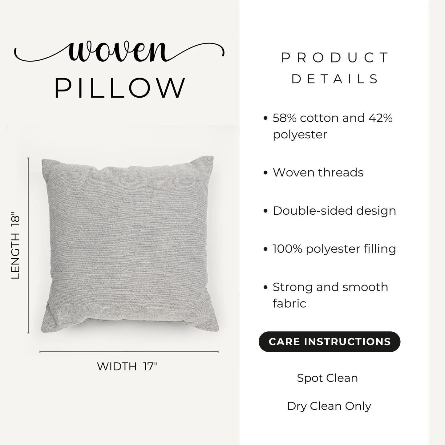 Minimalist Bedding Set - Accent Pillow & Sofa Throw Blanket | Scandinavian Style Decor
