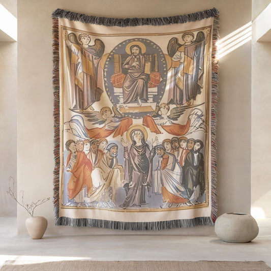 Armenian Lord's Prayer (Hayr Mer) Woven Cotton Blanket Miniature – Diaspora Heritage Gift - timelessbohochic.com