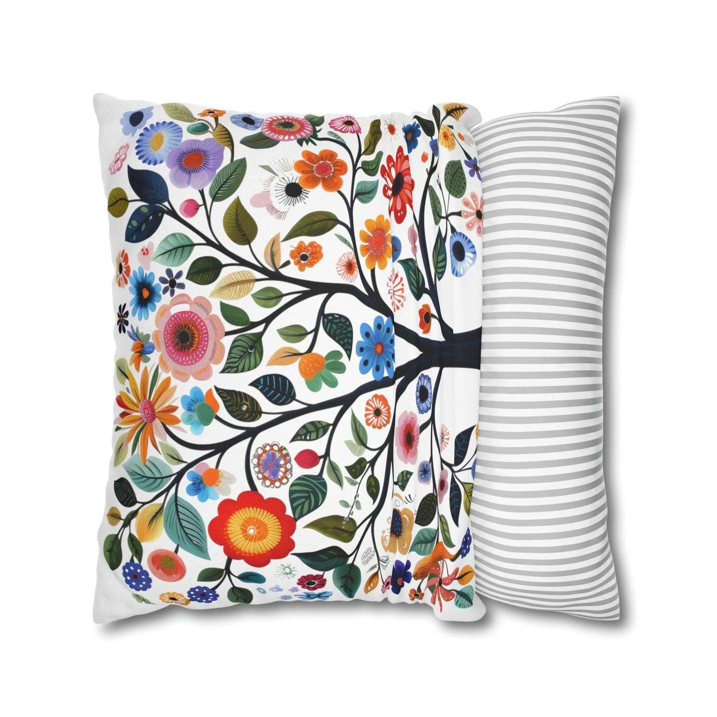 Nordic Tree of Life Pillow – Scandinavian Decor | Cozy Hygge Living Room Cushion