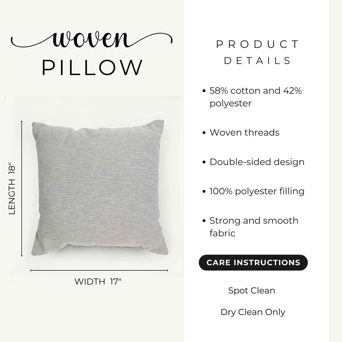 Boho Woven Pillow – Cotton Ikat Pattern Cushion with Fringed Edge Accent - timelessbohochic.com