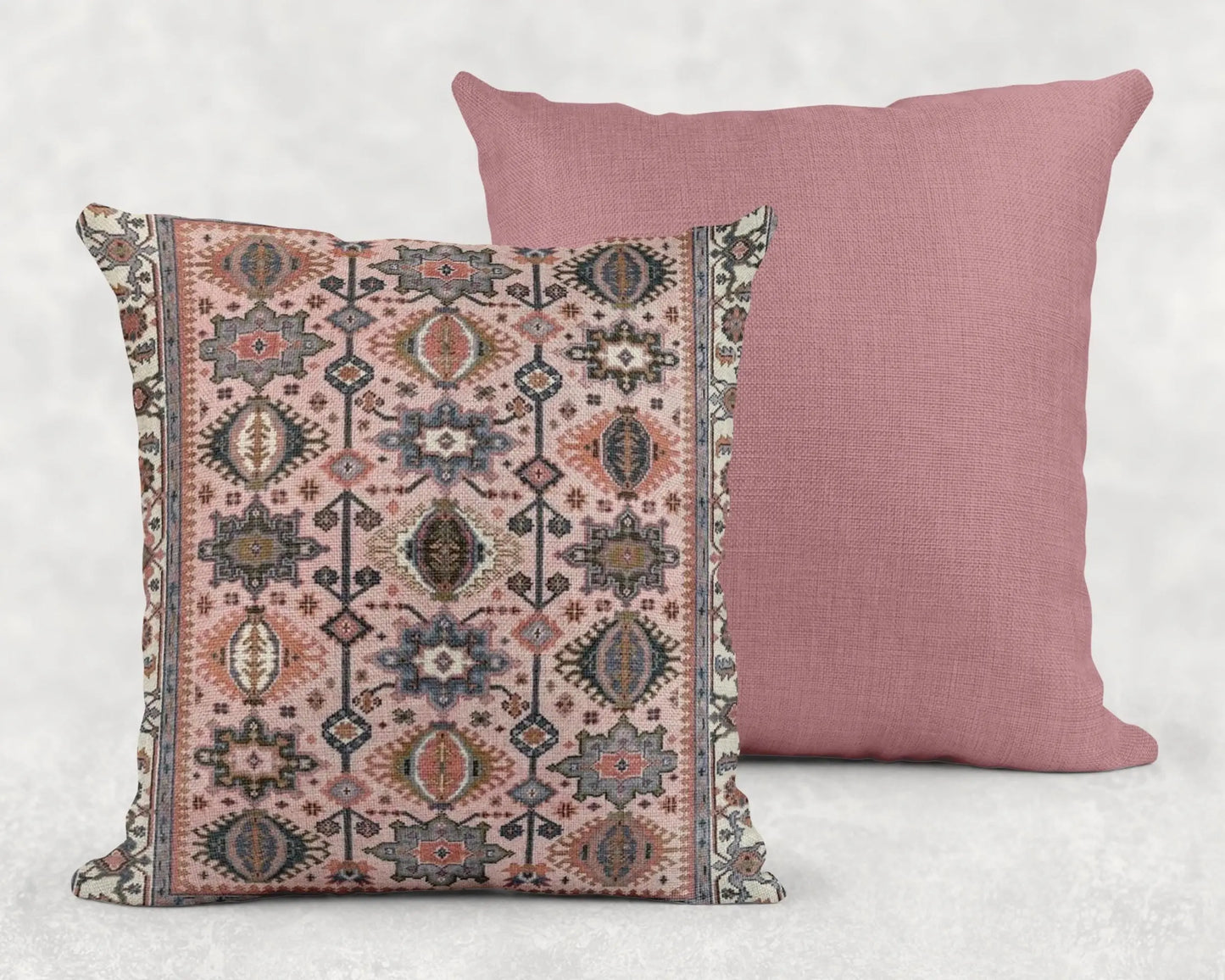 Anatolian Rug Blanket – Boho Decor Throw with Fringed Edge, Cozy Sofa Accent