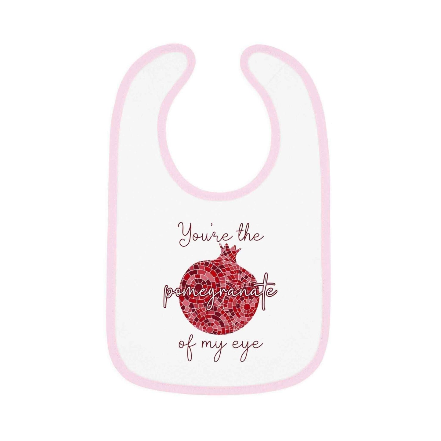 Armenian Baby Bib - Pomegranate Baby Bib With Soft Cotton Fabric & Velcro Closure - timelessbohochic.com