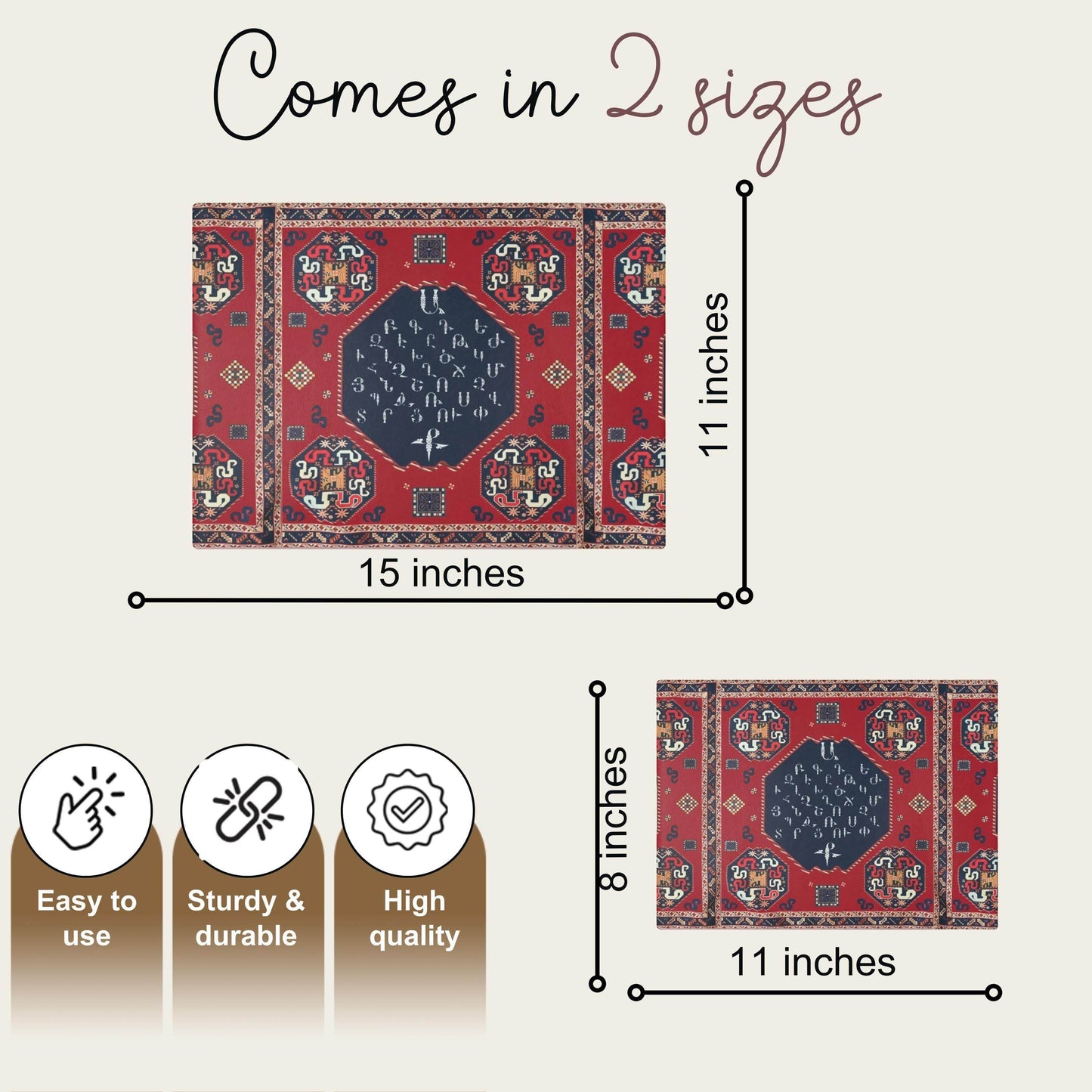 Armenian Glass Cutting Board – Textured Surface With Non-Slip Rubber Feet For Kitchen And Gift - timelessbohochic.com