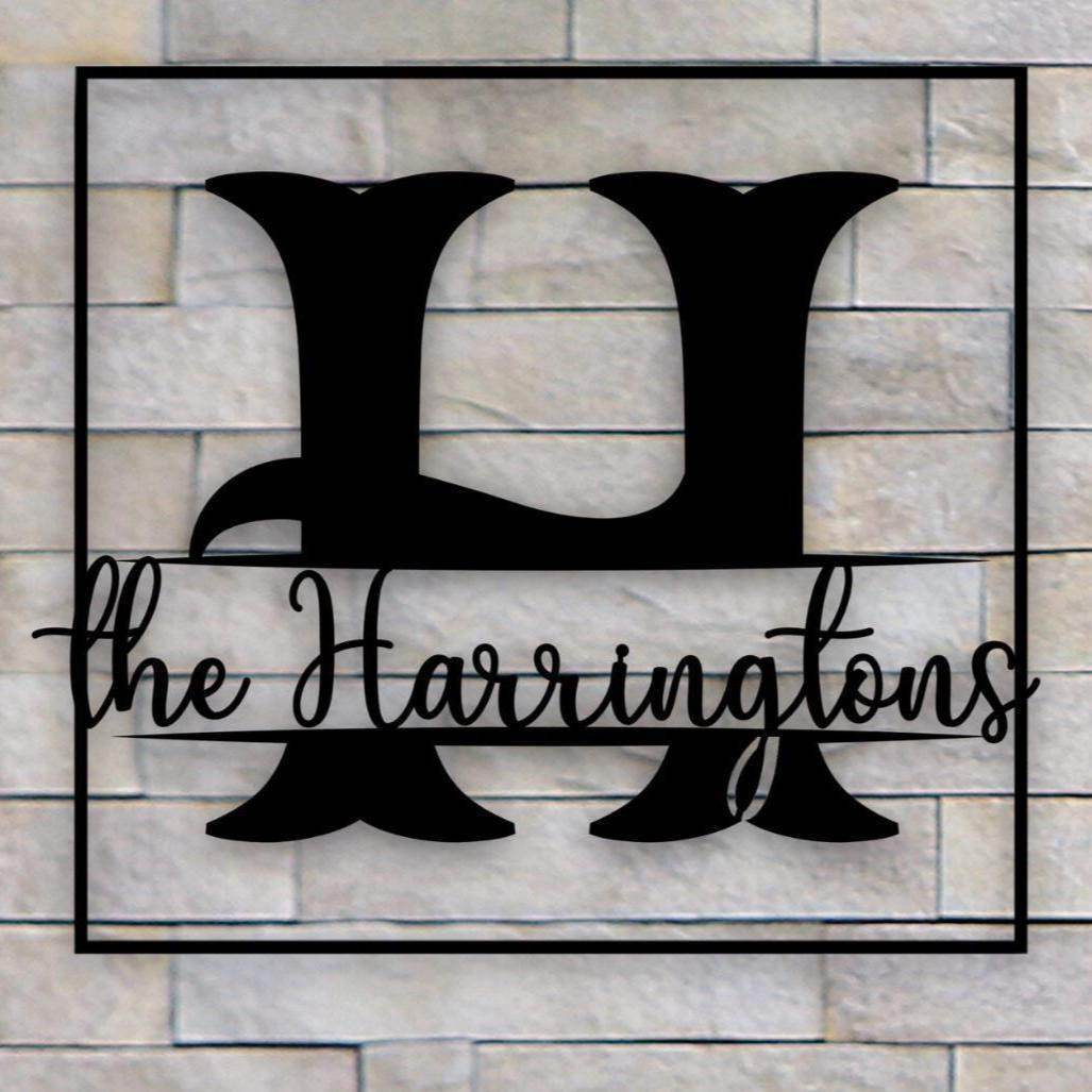 Custom Family Name Sign - Personalized Metal Plaque | Powder Coated Steel Wall Art - timelessbohochic.com