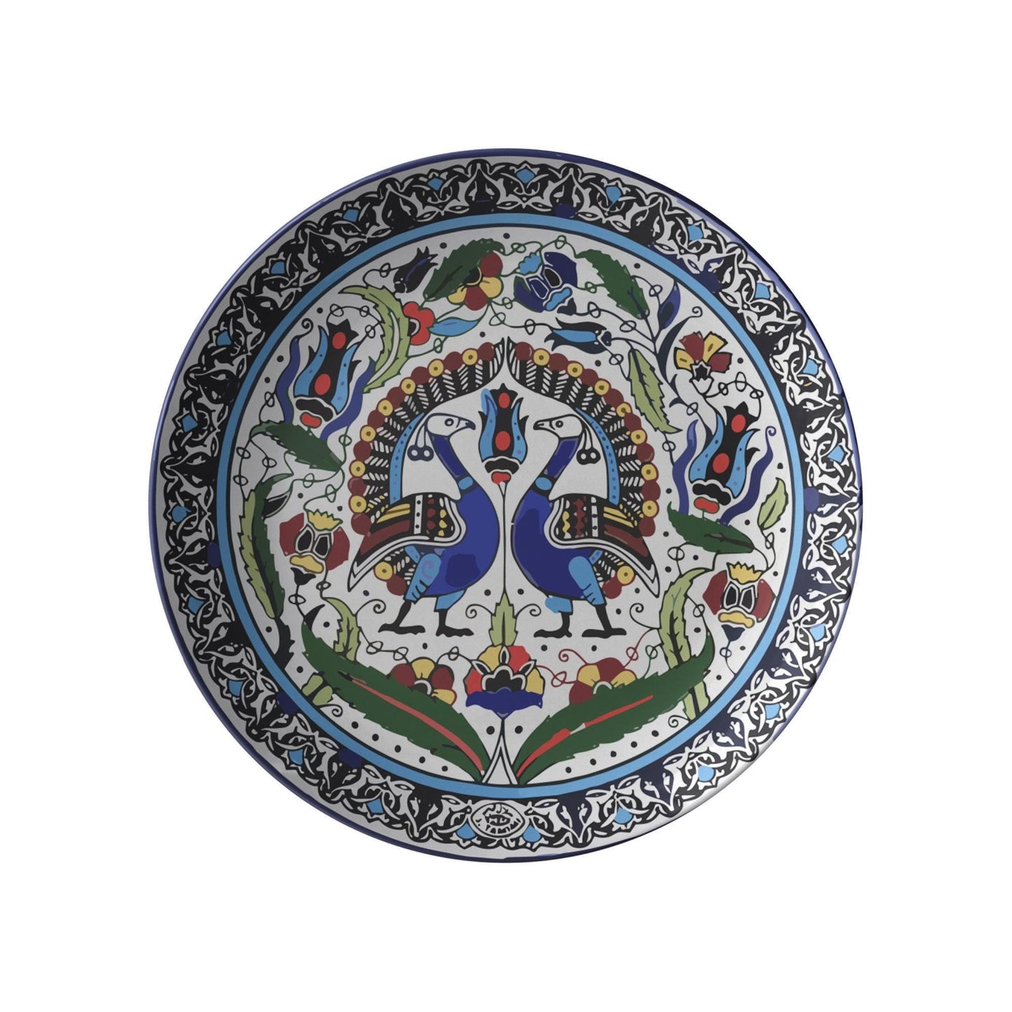 Armenian Peacocks Tableware – Handmade Bone China Plates | Traditional Armenian Dishware Set
