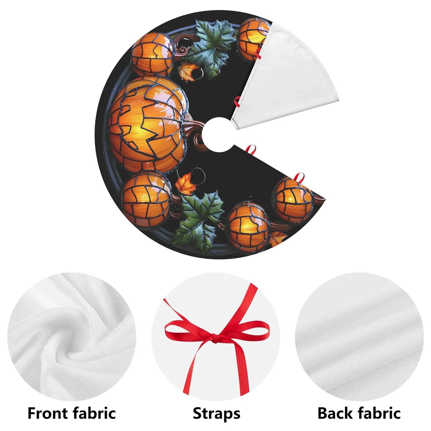 Halloween Tree Skirt – Customizable Spooky Tree Decor | Elegant Party Accessory