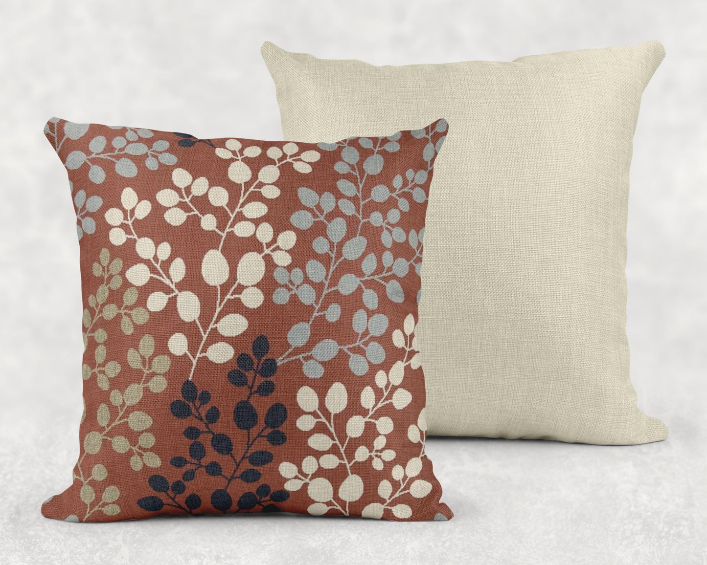 Modern Throw Blanket Set – Woven Cotton Throw with Accent Pillow Set, Minimalist Bedding Decor