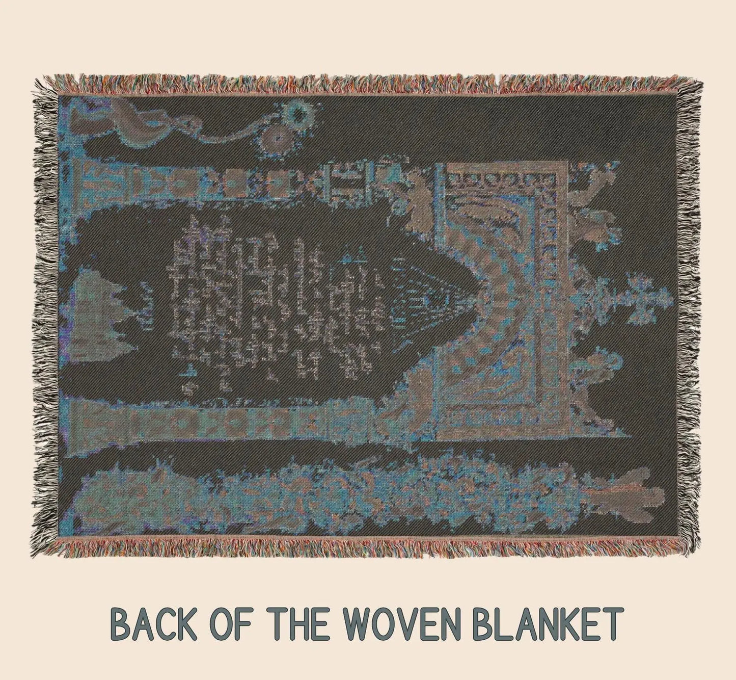 Armenian Prayer Blanket – Woven Cotton Blanket | Hayr Mer Prayer Throw | Spiritual Home Gift