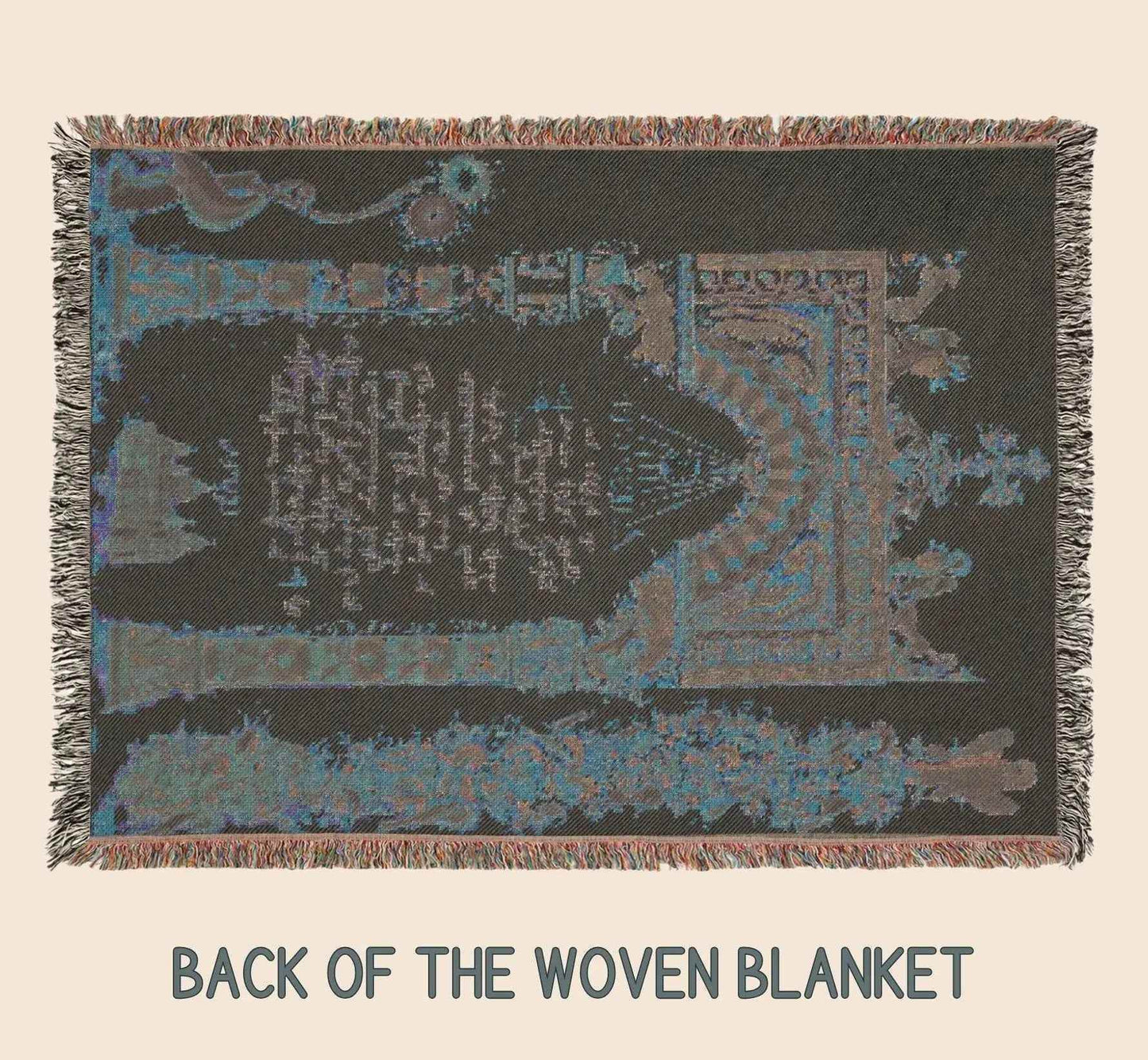 Armenian Prayer Blanket – Woven Cotton Blanket | Hayr Mer Prayer Throw | Spiritual Home Gift - timelessbohochic.com