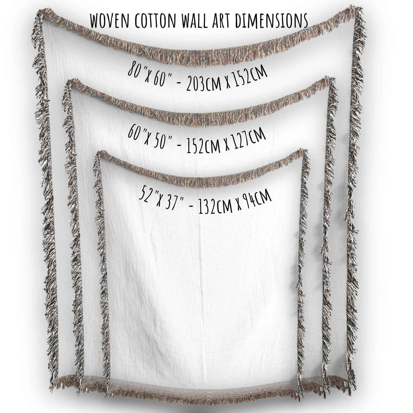 Festive Forest Wall Tapestry – Woven Cotton Blanket with Christmas Trees & Fringed Edges - timelessbohochic.com