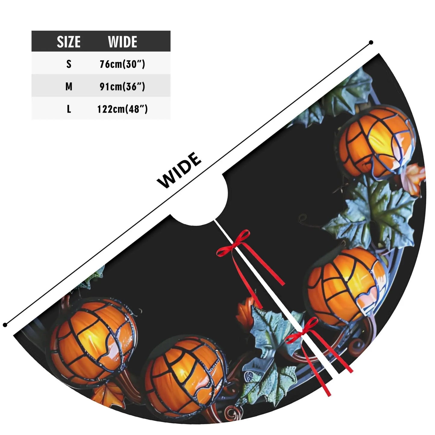 Halloween Tree Skirt – Customizable Spooky Tree Decor | Elegant Party Accessory