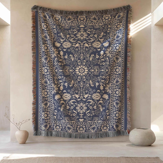 Persian Rug Wall Hanging – Handmade Woven Tapestry With Bohemian Home Decor - timelessbohochic.com