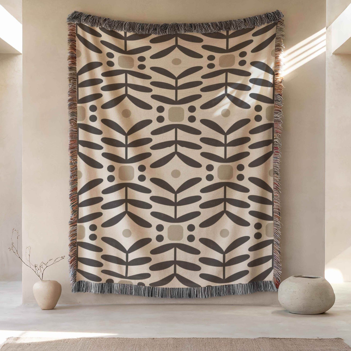 Minimalist Bedding Set – Accent Pillow & Sofa Throw Blanket | Scandinavian Style Decor - timelessbohochic.com