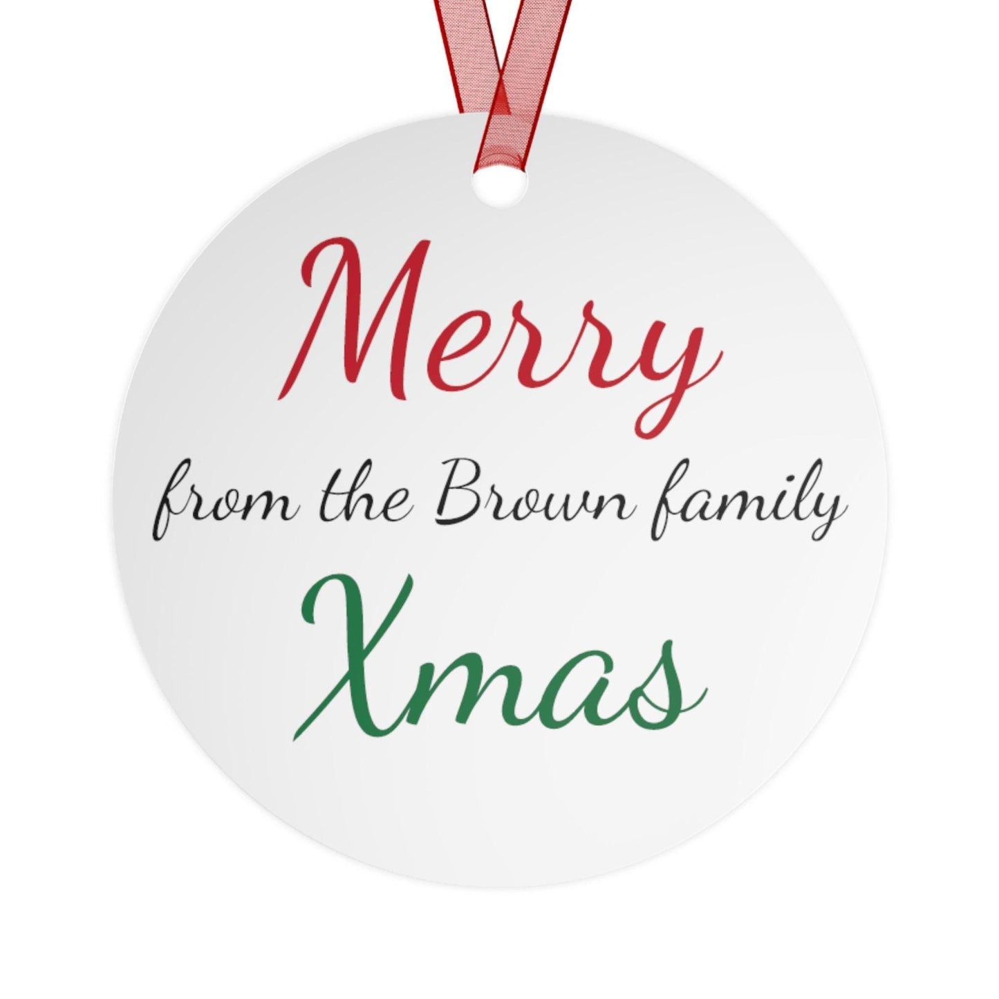 Personalized Nativity Ornament - Custom Armenian Christmas Ornament with Alphabet Text